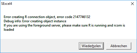 Connection Error